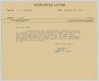 Letter: [Letter from T. L. James to D. W. Kempner, January 26, 1951]