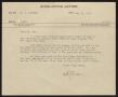 Primary view of [Letter from T. L. James to D. W. Kempner, May 31, 1950]