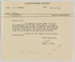 Letter: [Letter from T. L. James to D. W. Kempner, May 31, 1951]