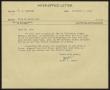 Letter: [Letter from T. L. James to D. W. Kempner, December 7, 1950]