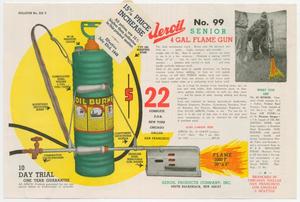Primary view of object titled '[Aeroil Products Company Bulletin No. 222 Y]'.