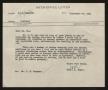 Letter: [Letter from T. L. James to D. W. Kempner, September 27, 1951]