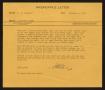 Letter: [Letter from I. H. Kempner, Jr. to D. W. Kempner, October 9, 1951]
