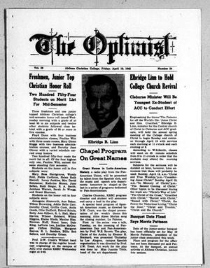 The Optimist (Abilene, Tex.), Vol. 29, No. 24, Ed. 1, Friday, April 10, 1942