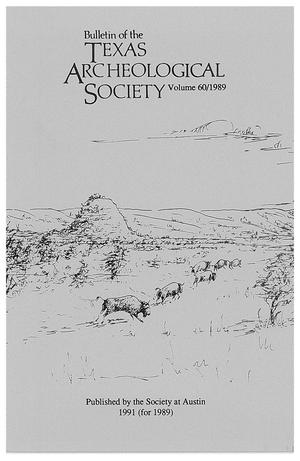 Bulletin of the Texas Archeological Society, Volume 60, 1989