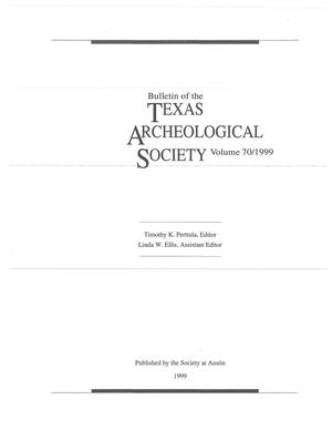Primary view of object titled 'Bulletin of the Texas Archeological Society, Volume 70, 1999'.