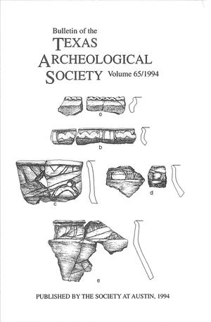 Primary view of object titled 'Bulletin of the Texas Archeological Society, Volume 65, 1994'.