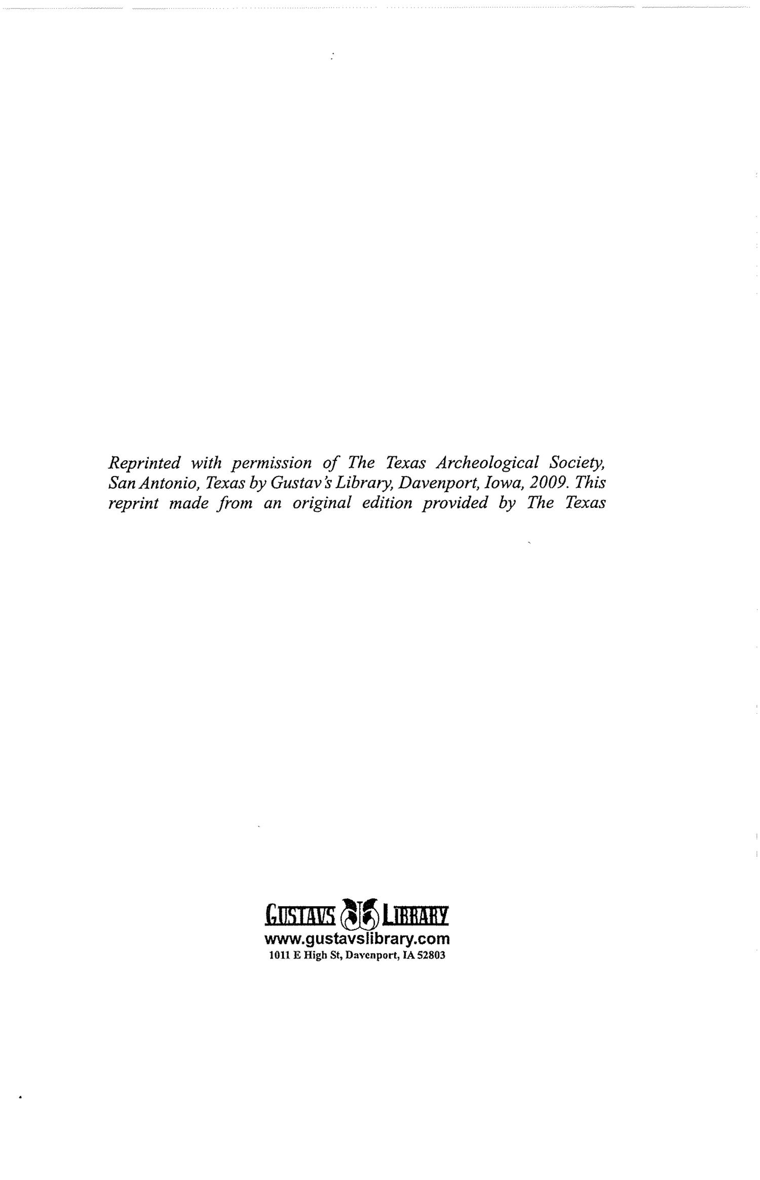 Bulletin of the Texas Archeological and Paleontological Society, Volumes 21 & 22, 1950-1951
                                                
                                                    None
                                                