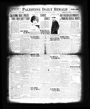 Primary view of object titled 'Palestine Daily Herald (Palestine, Tex), Vol. 19, No. 146, Ed. 1 Friday, December 10, 1920'.