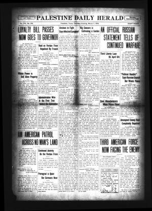 Palestine Daily Herald (Palestine, Tex), Vol. 16, No. 276, Ed. 1 Thursday, March 7, 1918