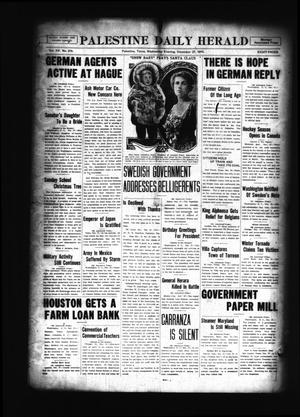 Palestine Daily Herald (Palestine, Tex), Vol. 15, No. 215, Ed. 1 Wednesday, December 27, 1916