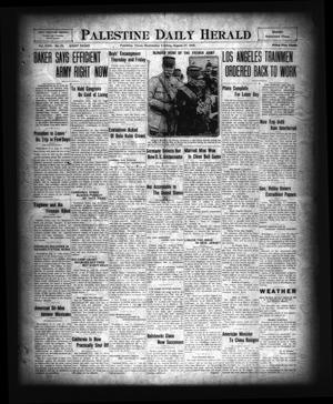 Palestine Daily Herald (Palestine, Tex), Vol. 18, No. 72, Ed. 1 Wednesday, August 27, 1919
