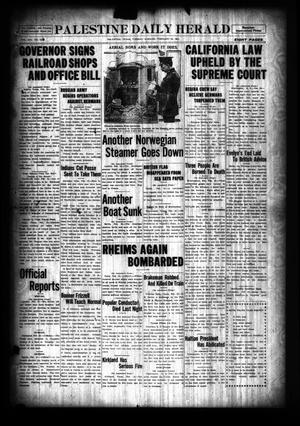 Palestine Daily Herald (Palestine, Tex), Vol. 13, No. 144, Ed. 1 Tuesday, February 23, 1915