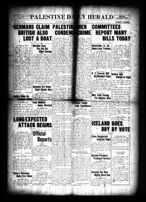 Palestine Daily Herald (Palestine, Tex), Vol. 13, No. 119, Ed. 1 Monday, January 25, 1915