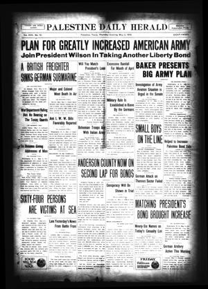 Palestine Daily Herald (Palestine, Tex), Vol. 17, No. 12, Ed. 1 Thursday, May 2, 1918
