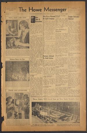 The Howe Messenger (Howe, Tex.), Vol. 15, No. 12, Ed. 1 Friday, March 18, 1938