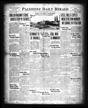 Palestine Daily Herald (Palestine, Tex), Vol. 18, No. 98, Ed. 1 Saturday, September 27, 1919