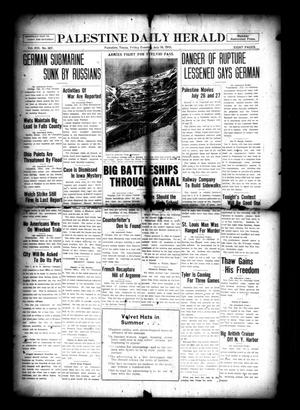 Palestine Daily Herald (Palestine, Tex), Vol. 13, No. 267, Ed. 1 Friday, July 16, 1915