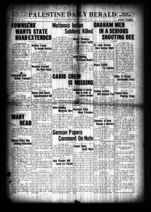 Palestine Daily Herald (Palestine, Tex), Vol. 13, No. 145, Ed. 1 Wednesday, February 24, 1915