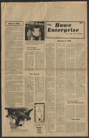 The Howe Enterprise (Howe, Tex.), Vol. 16, No. 27, Ed. 1 Thursday, January 1, 1981