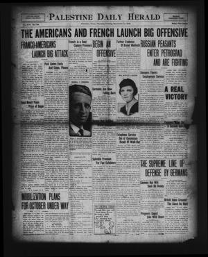 Palestine Daily Herald (Palestine, Tex), Vol. 17, No. 124, Ed. 1 Thursday, September 12, 1918