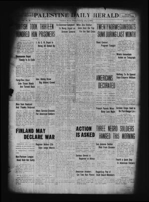 Palestine Daily Herald (Palestine, Tex), Vol. 17, No. 66, Ed. 1 Friday, July 5, 1918