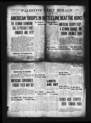 Palestine Daily Herald (Palestine, Tex), Vol. 17, No. 39, Ed. 1 Tuesday, June 4, 1918