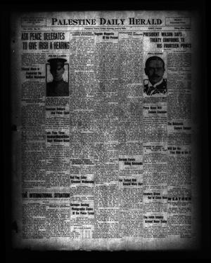 Palestine Daily Herald (Palestine, Tex), Vol. 18, No. 31, Ed. 1 Friday, June 6, 1919