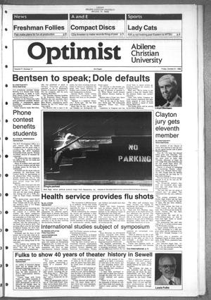 The Optimist (Abilene, Tex.), Vol. 77, No. 17, Ed. 1, Friday, October 21, 1988