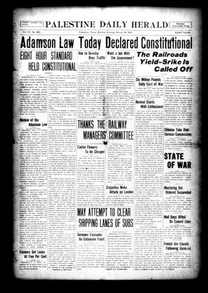 Palestine Daily Herald (Palestine, Tex), Vol. 15, No. 285, Ed. 1 Monday, March 19, 1917