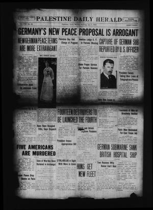 Palestine Daily Herald (Palestine, Tex), Vol. 17, No. 62, Ed. 1 Monday, July 1, 1918