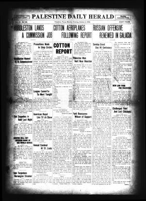 Palestine Daily Herald (Palestine, Tex), Vol. 15, No. 143, Ed. 1 Monday, October 2, 1916
