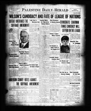 Palestine Daily Herald (Palestine, Tex), Vol. 18, No. 23, Ed. 1 Wednesday, May 28, 1919