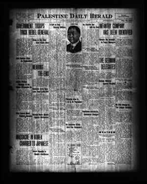 Palestine Daily Herald (Palestine, Tex), Vol. 17, No. 297, Ed. 1 Saturday, April 12, 1919