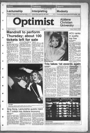 The Optimist (Abilene, Tex.), Vol. 77, No. 41, Ed. 1, Tuesday, February 21, 1989