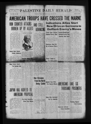 Palestine Daily Herald (Palestine, Tex), Vol. 17, No. 80, Ed. 1 Monday, July 22, 1918
