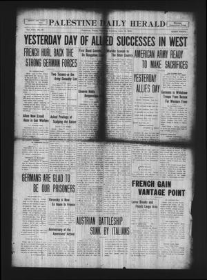 Palestine Daily Herald (Palestine, Tex), Vol. 17, No. 47, Ed. 1 Thursday, June 13, 1918