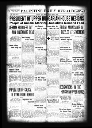 Palestine Daily Herald (Palestine, Tex), Vol. 17, No. 21, Ed. 1 Monday, May 13, 1918