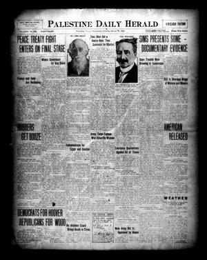 Palestine Daily Herald (Palestine, Tex), Vol. 18, No. 226, Ed. 1 Wednesday, March 10, 1920