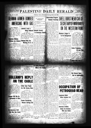 Palestine Daily Herald (Palestine, Tex), Vol. 16, No. 287, Ed. 1 Wednesday, March 20, 1918
