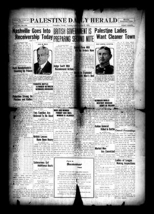 Palestine Daily Herald (Palestine, Tex), Vol. 13, No. 276, Ed. 1 Tuesday, July 27, 1915
