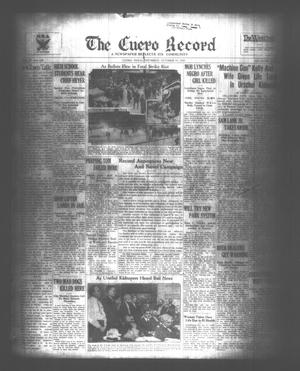 The Cuero Record (Cuero, Tex.), Vol. 39, No. 244, Ed. 1 Thursday, October 12, 1933