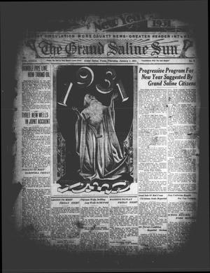 The Grand Saline Sun (Grand Saline, Tex.), Vol. 39, No. 8, Ed. 1 Thursday, January 1, 1931