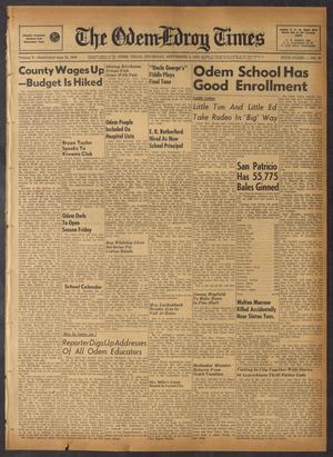 The Odem-Edroy Times (Odem, Tex.), Vol. 10, No. 37, Ed. 1 Thursday, September 3, 1959