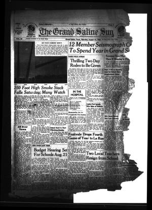 The Grand Saline Sun (Grand Saline, Tex.), Vol. 60, No. [41], Ed. 1 Thursday, August 14, 1952