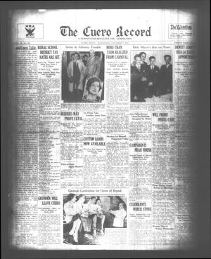 The Cuero Record (Cuero, Tex.), Vol. 39, No. 261, Ed. 1 Wednesday, November 1, 1933