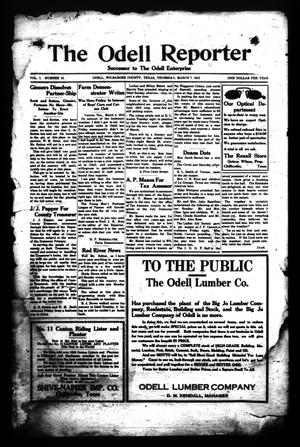 The Odell Reporter (Odell, Tex.), Vol. 1, No. 10, Ed. 1 Thursday, March 7, 1912