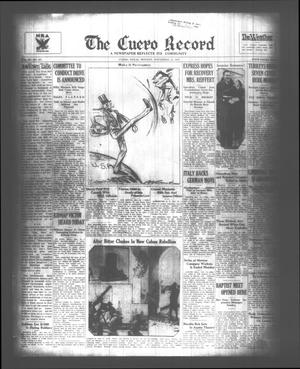 The Cuero Record (Cuero, Tex.), Vol. 39, No. 271, Ed. 1 Monday, November 13, 1933