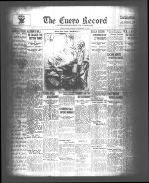 The Cuero Record (Cuero, Tex.), Vol. 39, No. 276, Ed. 1 Sunday, November 19, 1933