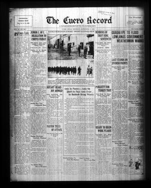 Primary view of object titled 'The Cuero Record (Cuero, Tex.), Vol. 42, No. 219, Ed. 1 Thursday, September 17, 1936'.